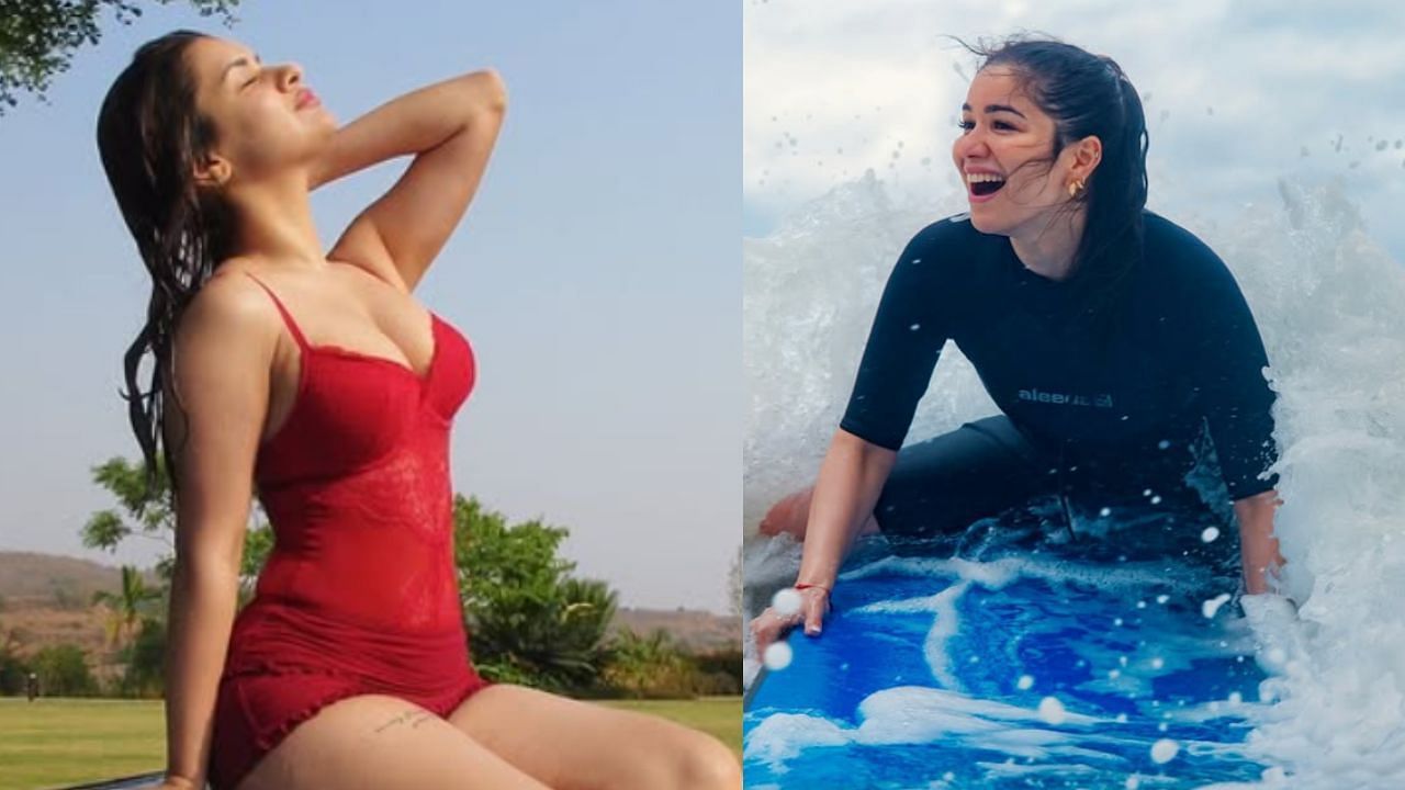 सारा तेंदुलकर और अवनीत कौर वॉटर फोटोज (photo credit: instagram/saratendulkar,,avneetkaur_13)